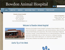 Tablet Screenshot of bowdonanimalhospital.net